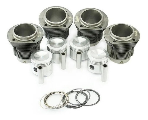 Imagem 1 de 4 de Kit Motor Pistão Camisa Ar 1600 Kombi & Fusca Original Vw