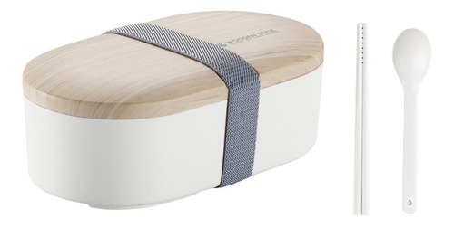 Lonchera Para Microondas De Madera Japonesa Bento Box, De Un