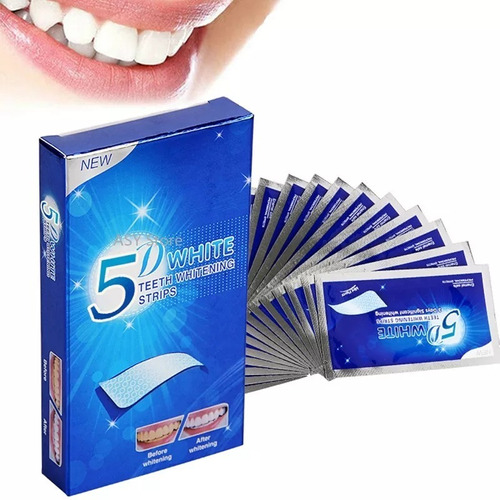 Tiras Blanqueadoras Dentales 5 D White 7 Pares 