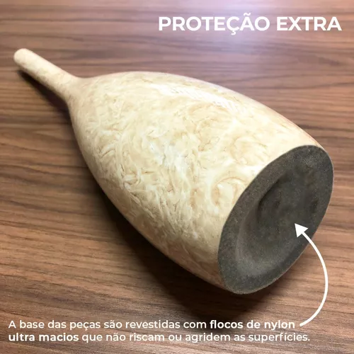 Peça de Xadrez Decorativa para Sala Bispo Creme