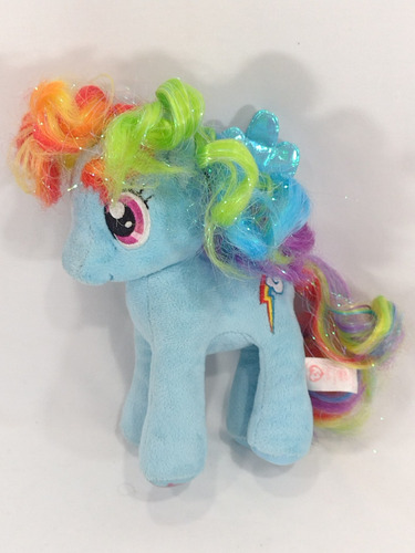 Pelúcia My Little Pony Ty Rainbow Arco Íris 18cm Dtc Azul (Usado)