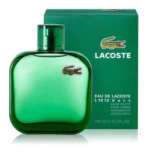 Perfume Original Lacoste Eua De Vert Edt 100ml Caballero 