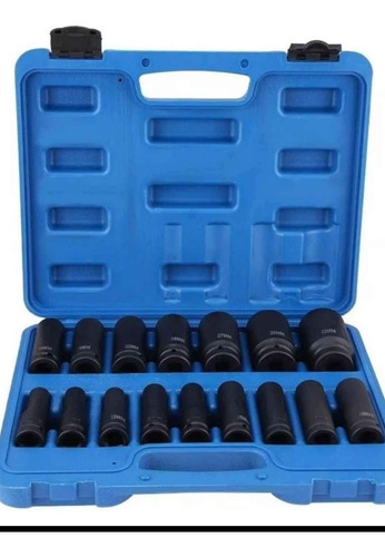 Kit Dados De Impacto Largos 1/2 16pcs