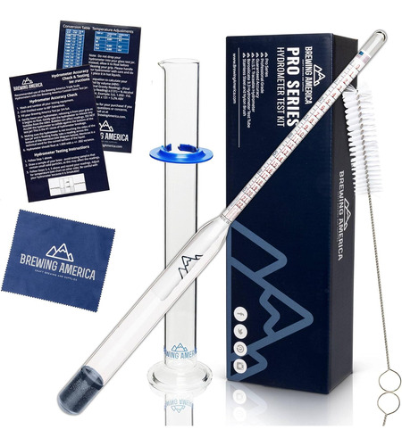 Kit De Alcoholímetro Brewing Hydrometer: Beer & Wine America