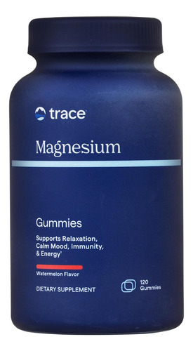 Gominolas de magnesio Trace Minerals de cristal 120 gomitas sabor sandía