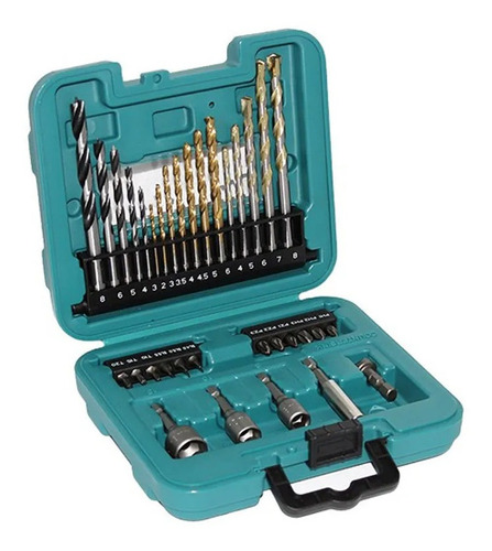 Jogo De Brocas E Bits Escareador Makita 34peças B-68498