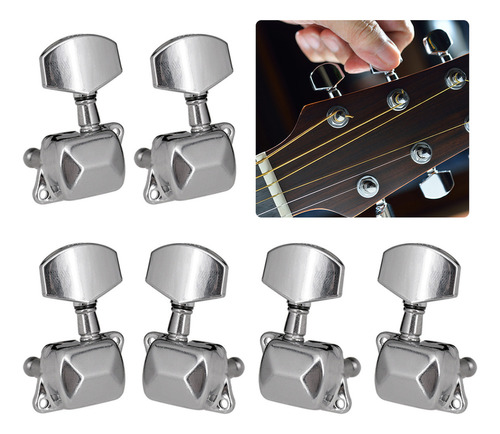 6pcs Clavijas Afinadoras Guitarra Eléctrica Acústica Relació