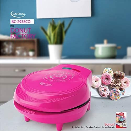 Betty Crocker Mini, Donut Maker Antiadherente, Rosa