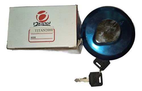 Tapa Tapón Tanque De Nafta Honda Titan 2000 (con Llave) Plateado