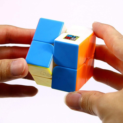 Imagen 5 de 5 de Cubo Rubik 2x2 Moyu Stickerless Lubricado Profesional