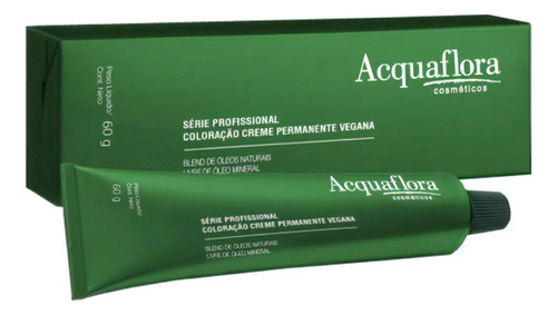  Acquaflora Coloração Permane Vegana 60g 4.0 Castanho Natural Tom 4.0 Castanho Natural