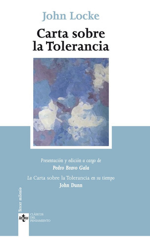 Carta Sobre La Tolerancia, De Locke, John. Editorial Tecnos, Tapa Blanda En Español