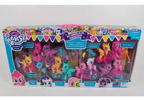 Adorables Ponys Con Luz 6 Pcs 1728829 E.normal