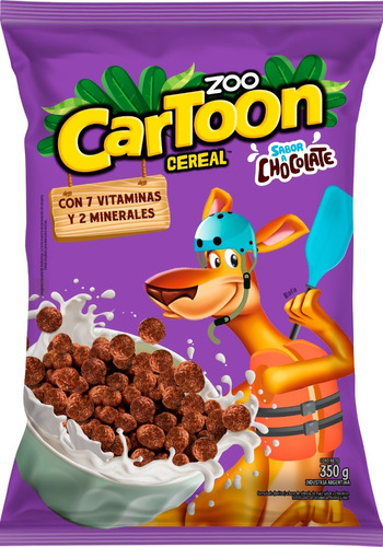 Cereal Zoo Cartoon Sabor Chocolate Grande