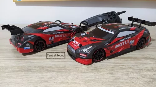 Carrinho controle remoto drift profissional nissan gtr e bugati