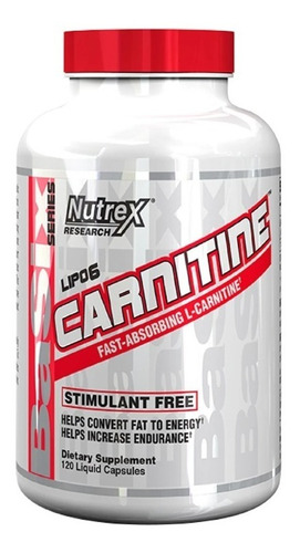 Suplemento L Carnitina Nutrex Lipo-6 Carnitine 120 Ct