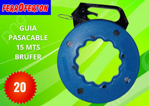 Guia Pasa Cable 15mts Brufer