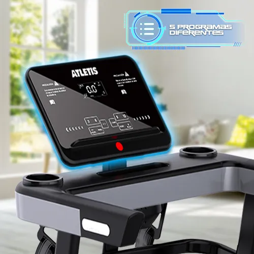 Trotadora Eléctrica Atletis A800 Plus Lcd 5 Programas