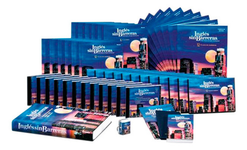 Inglés Sin Barreras 12 Vols Con 12 Dvds Y 12 Cds