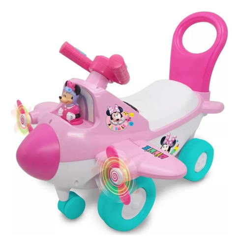 Avioncito Montable Minnie Carrito C/ Sonidos Para Bebés 