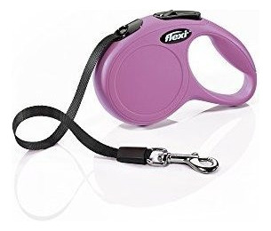 Correa Flexible Retractil Para Perro En Color Rosa 100 In