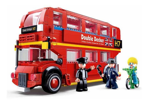 Bloque Para Armar Autobús Rojo Dos Pisos De Londres 382 Pcs