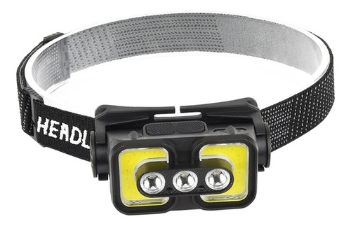 Linterna Frontal Led Resistente Al Agua, Luz 3 Cuentas Led