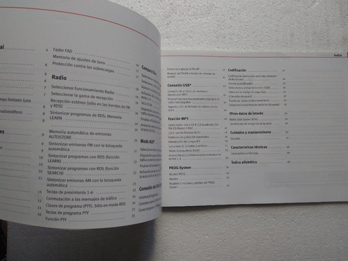 Manual De Instrucciones Radio Alana Np3 Seat # Gl0012006ar