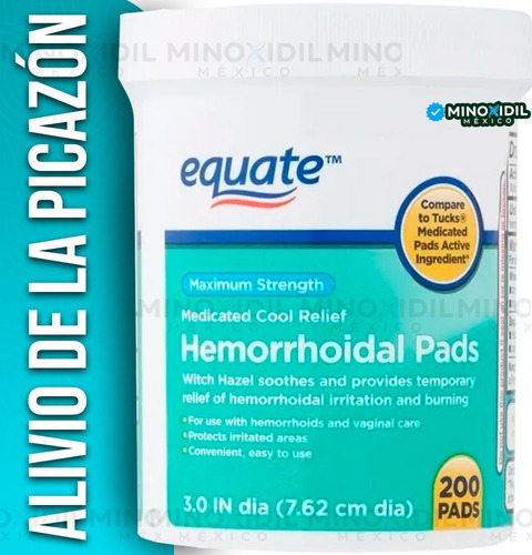 Almohadillas Hemorroides De Máxima Resistencia 200 Pads 