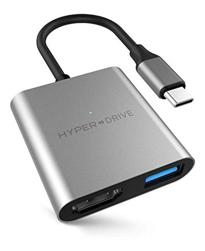 Adaptador Usb Tipo C Hdmi 3 En 1, Convertidor Usb C A Hdmi