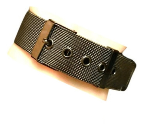 Imagen 2 de 3 de Reloj Hombre Negro Gris Acero Inoxidable Elegante