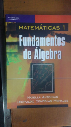 Matematicas 1 Fundamentos De Algebra  Libreria Merlin