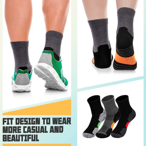 12 Pares De Calcetines Deportivos De Corte Bajo Para Hombre,