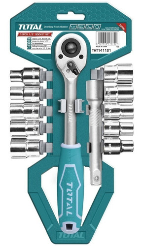 Ratchet De 1/2  Con Juego De Dados 12pzas Total Tools