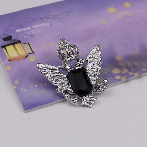 5 Classic Eagle Head Lapel Pin For Men In Sleek Silver 5 Pcs