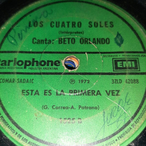 Simple Los Cuatro Soles Canta Beto Orlando Parlophone C13