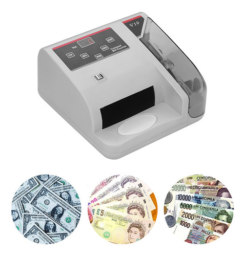 Detector De Efectivo Moneda Counter Detection 600 Mini Con