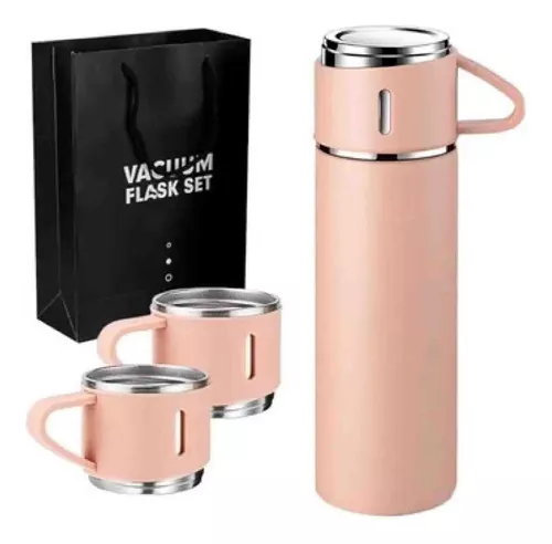 Set Termos Para Agua Caliente Termo Cafe 3 Tazas 500 Ml