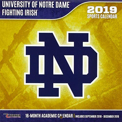 University Of Notre Dame Fighting Irish 2019 Sports Calendar