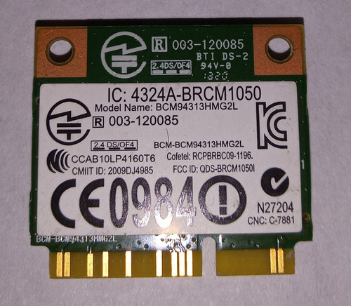 Placa Wifi Broadcom Brcm1050