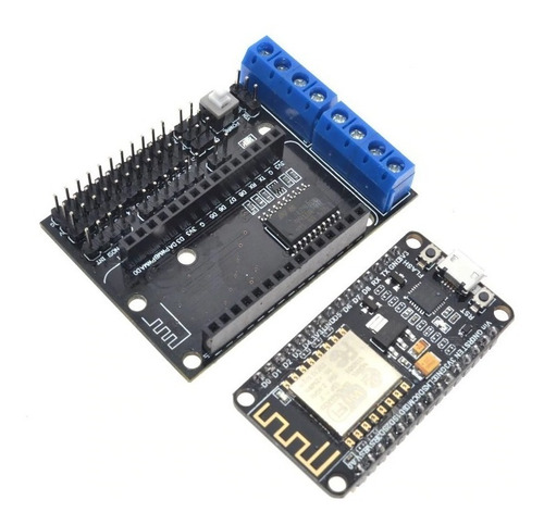 Kit Nodemcu + Motorshield Wifi Esp8266 Esp-12e