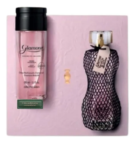 Kit Presente Glamour Secrets Black Edição Limitada Mães - O Boticário
