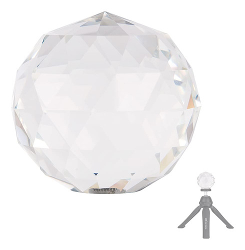 Prisma Cristal Transparente Bola 2.362 in Diametro Rosca 1 4
