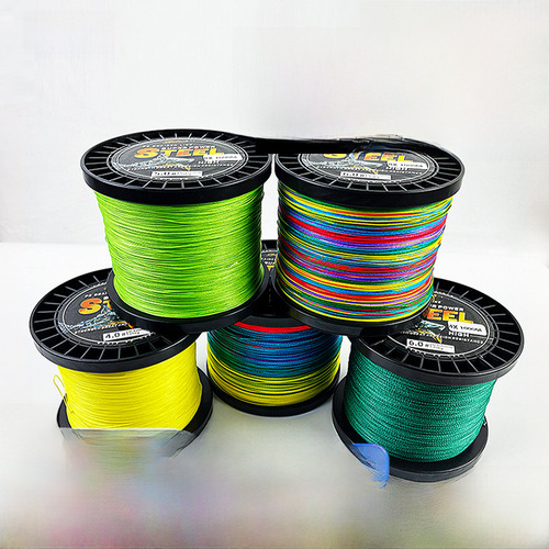 4 Anzuelos Coloridos 1m 1 Color 500m 15 Seaknight 48 Trenza