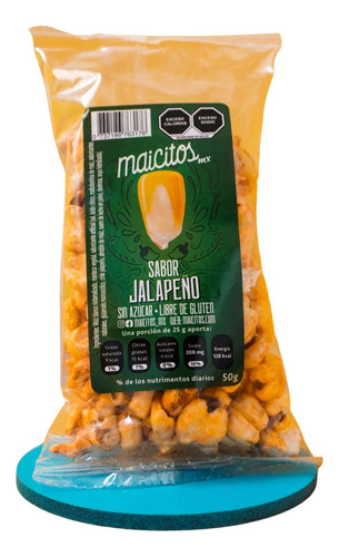 12 Pack Maicitos Sabor Queso Jalapeño De 50g Maíz Inflado