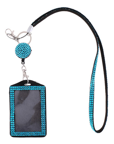 2x Rhinestone Sparkling Id Holder Correa Para El