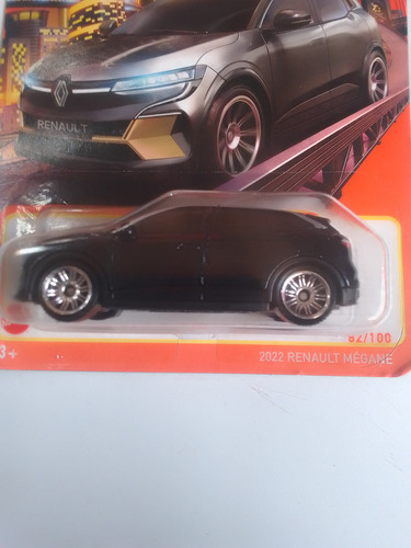 Carrito A Escala Renault Megane 2022 Negro Matchbox Negro