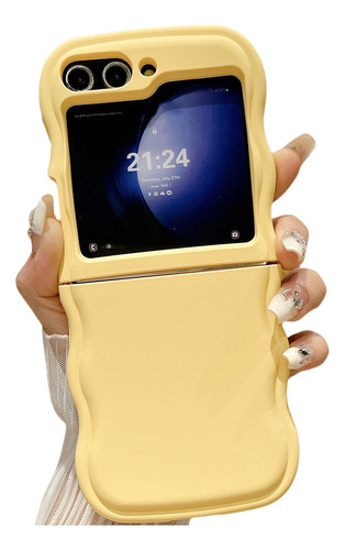 Para Samsung Zflip6 Funda Simple Color Sólido