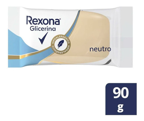 Jabón De Glicerina Rexona Neutro Hipoalergénico X90g