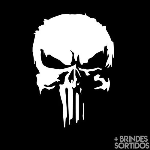 Emblema Adesivo Caveira Punisher Justiceiro - Connect Parts